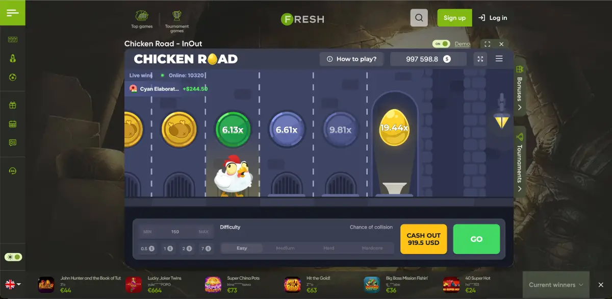 How to play Chicken Road game for money and cash out before losing your bet