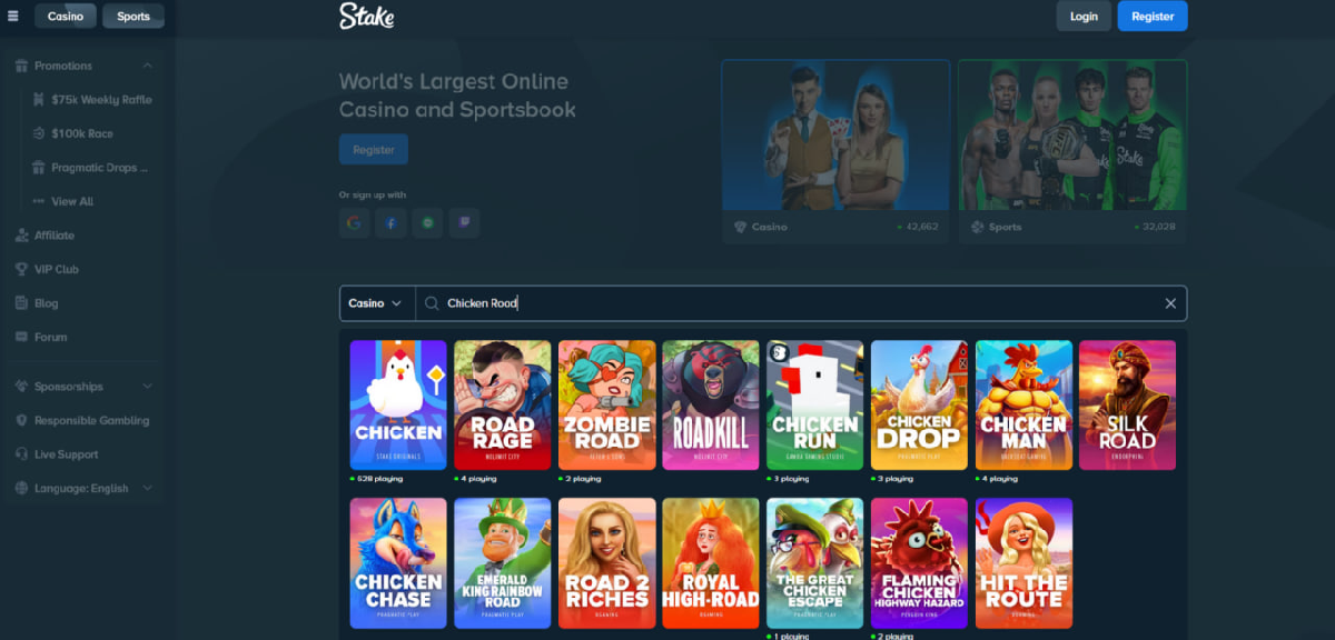 How to play Chicken Road on Stake step-by-step