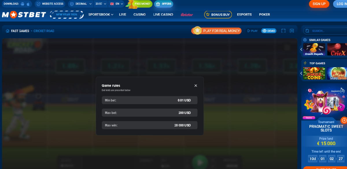 Cricket Road difficulty modes and probability curves Cricket Road difficulty modes and probability curves